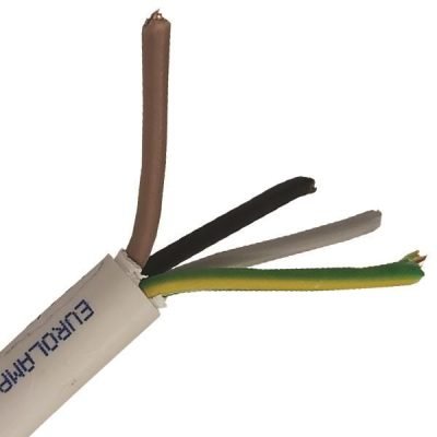 ΚΑΛΩΔΙΟ NYΜ A05VV-U 4Χ2.5mm² ΛΕΥΚΟ (100m/roll) (150-13610)