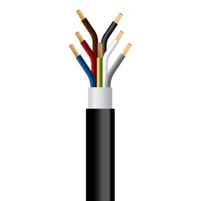 ΚΑΛΩΔΙΟ NYY J1VV-R 7Χ1,5mm² ΜΑΥΡΟ (1000m/Drum) (150-13750)