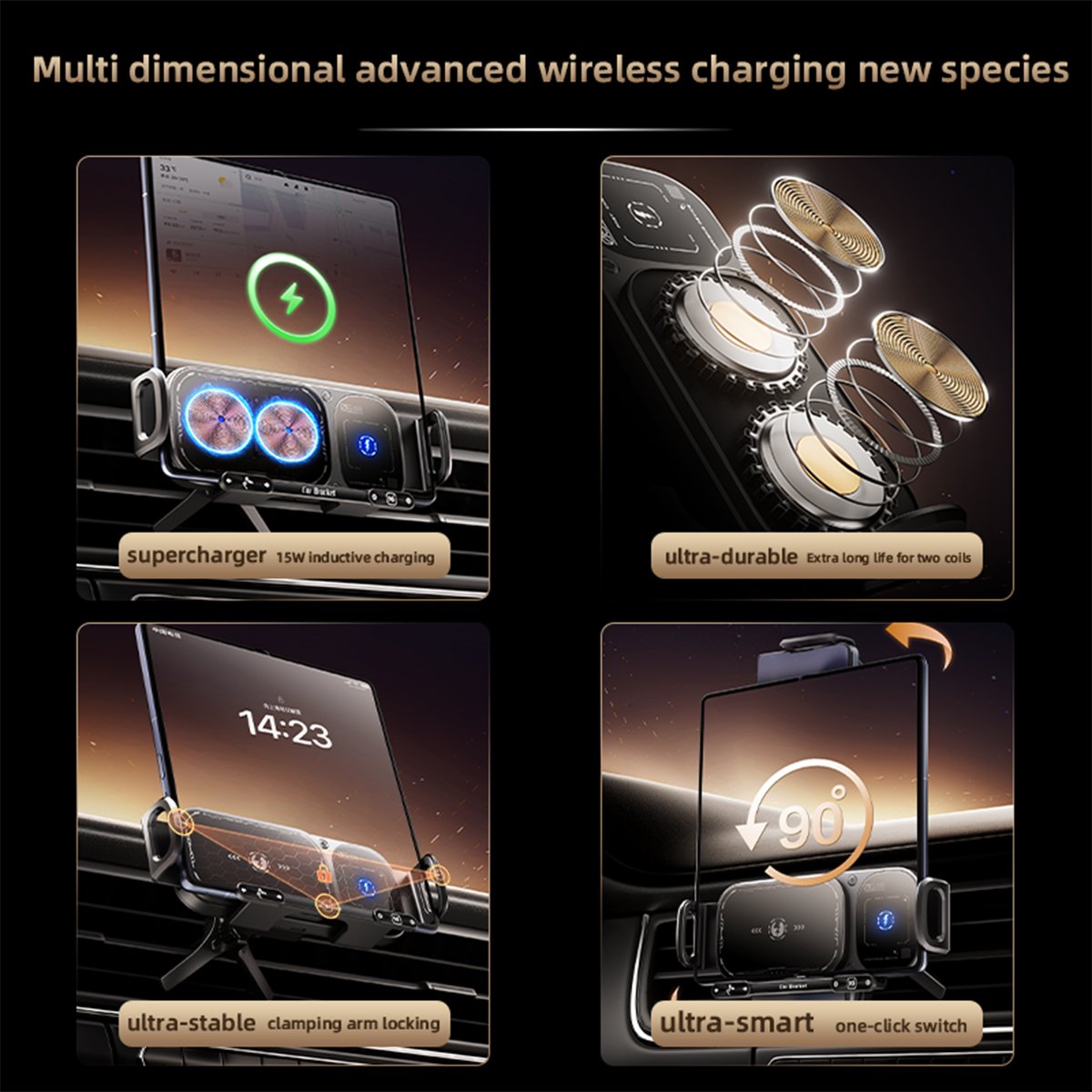 XO WX042 Βάση Κινητού Αυτοκινήτου με Ασύρματη Φόρτιση 15W (16.006.0382) - Image 8