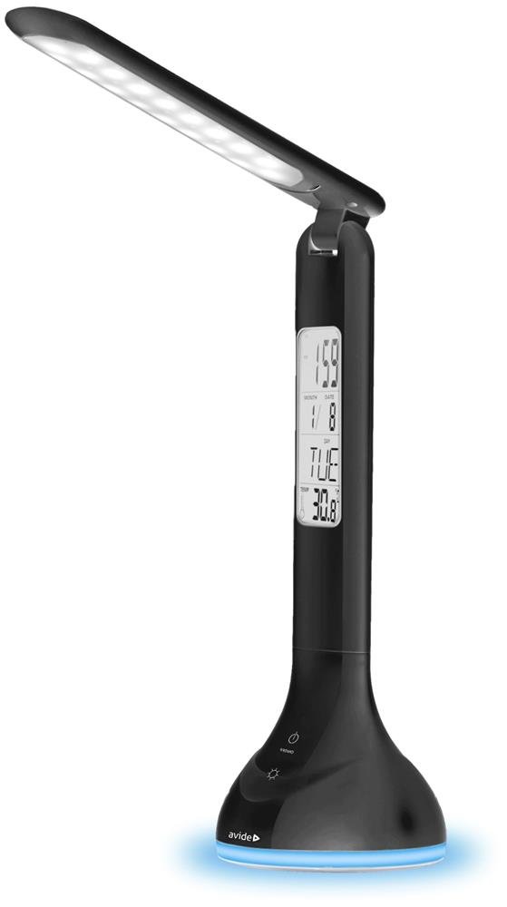 Avide LED Φωτιστικό Γραφείου RGB με Ημερολόγιο 4W Μαύρο (15.001.1301)
