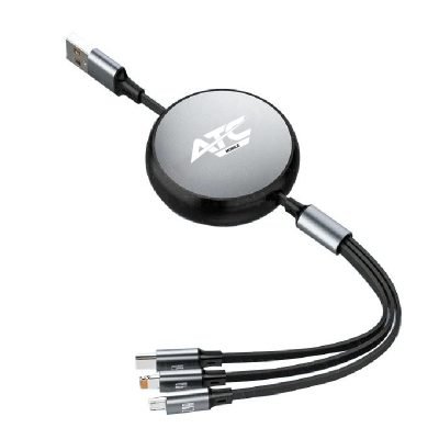 ATC-C3in1 Καλώδιο Πολλαπλής Φόρτισης Lightning Type-C Micro (20.003.0005)
