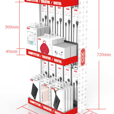 XO ZSJ002 Double deck desktop display rack  720x300x200 (00.000.0052)