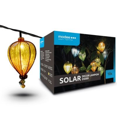 Modee Lighting LED Vintage Ηλιακή Γιρλάντα 10db 4,9m (40.002.0012)