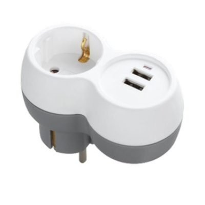 Technik Professional Πρίζα 1 Θέση + 2 USB-A 16A (41.004.0001)