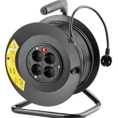 Technik Professional Στροφείο 4 Θέσεων 50m 1,5mm2 Μαύρο (41.003.0002)