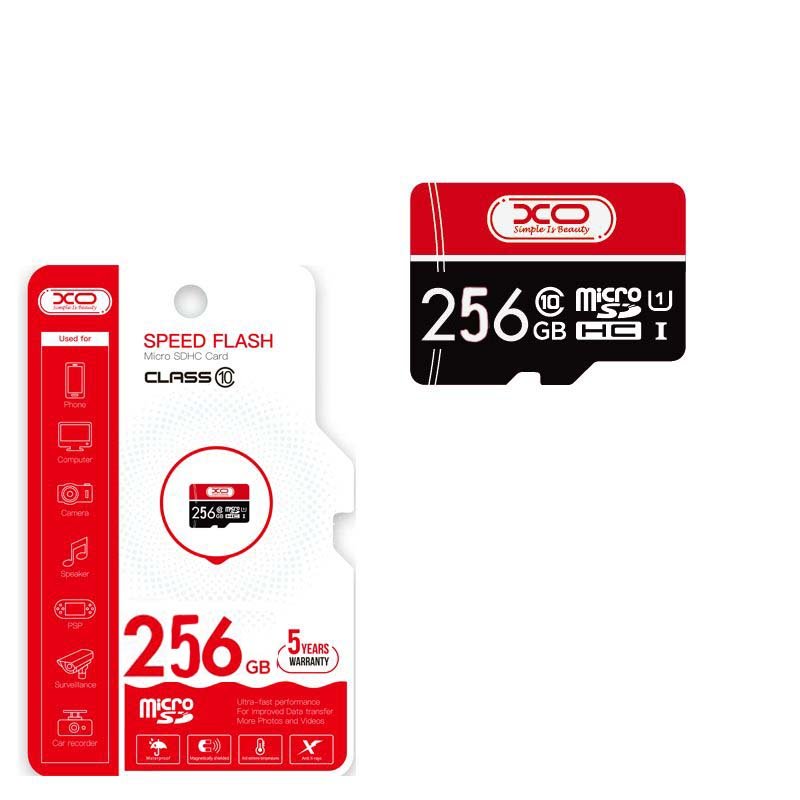 XO 256GB Κάρτα Μνήμης CL10 Micro SD (16.007.0015)