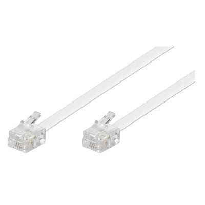 ATC Τηλεφωνική Προέκταση 6P4C 30m Λευκό (05.005.0027)