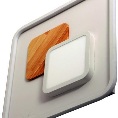 Avide Μοντέρνα Πλαφονιέρα Oyster Οροφής Koa 90W με Τηλεχειριστήριο RF (15.001.2038)