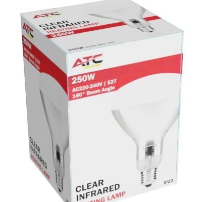ATC Λάμπα Υπερύθρων 250W IP20 Διάφανο (25.002.0002)
