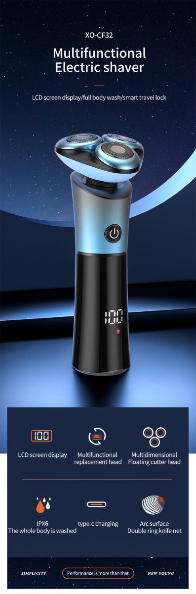 XO CF32 Πολυλειτουργική Ξυριστική Μηχανή σετ (16.012.0033) - Image 6