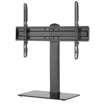 ATC-0323L Βάση Τηλεόρασης Επιτραπέζια Universal Περιστρεφόμενη με Γυάλινη Βάση 37″ – 70″ (03.009.0048)