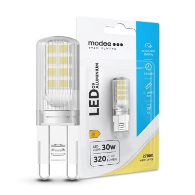 Modee Lighting LED G9 Λάμπα Αλουμινίου 2,6W 2700K (320 lumen) ERP B1 (40.001.0019)