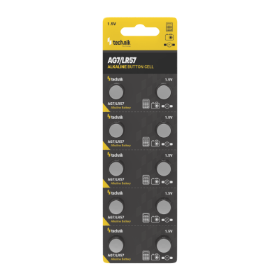 Technik Αλκαλική Μπαταρια Platinum AG7 / LR57 / 195 / 395 1.5V B10 (01.005.0156)