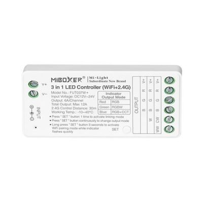 ΑΣΥΡΜΑΤΟ RF Wifi CONTROLLER RGB-RGBW 6A DC 12V/144W 24V/240W (145-71415)