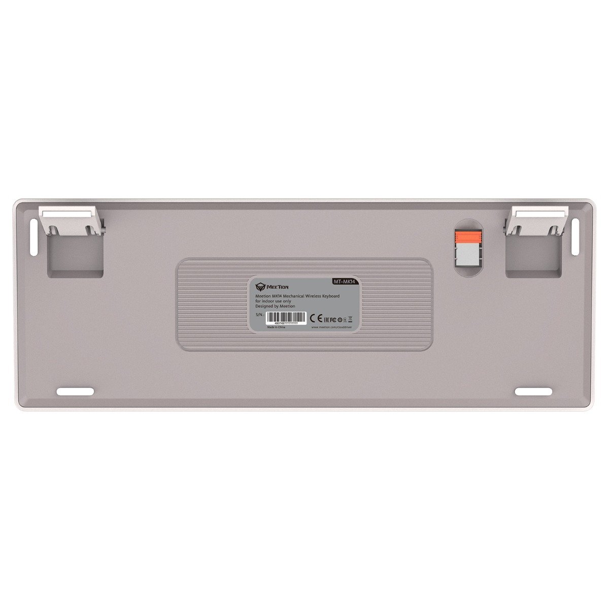 Meetion MT-MK14 Μηχανικό Πληκτρολόγιο Gaming Ενσύρματο & Ασύρματο με Bluetooth και 2.4G RGB Λευκό US (17.005.0025) - Image 5