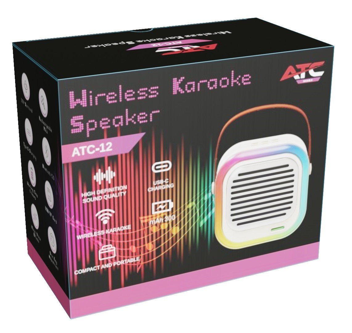 ATC-12 Ασύρματο Ηχείο Καραόκε 10W RGB (20.001.0014) - Image 2