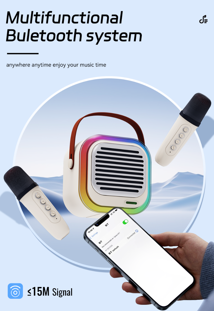 ATC-12 Ασύρματο Ηχείο Καραόκε 10W RGB (20.001.0014) - Image 10