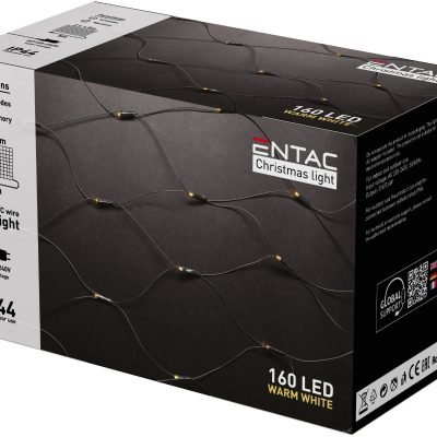 Entac Christmas Lights IP44 Net 160 LED 2m x 1,5m WW (15.004.0116)