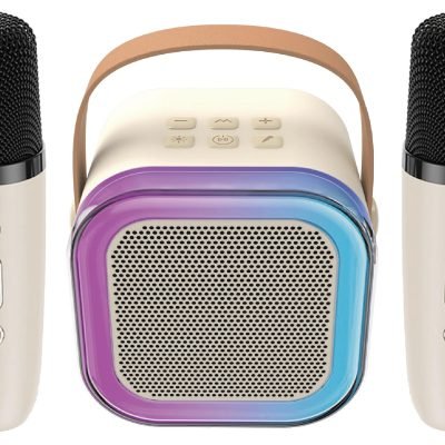 ATC-13 Ασύρματο Ηχείο Καραόκε με 2 Μικρόφωνα 5W RGB (20.001.0015)
