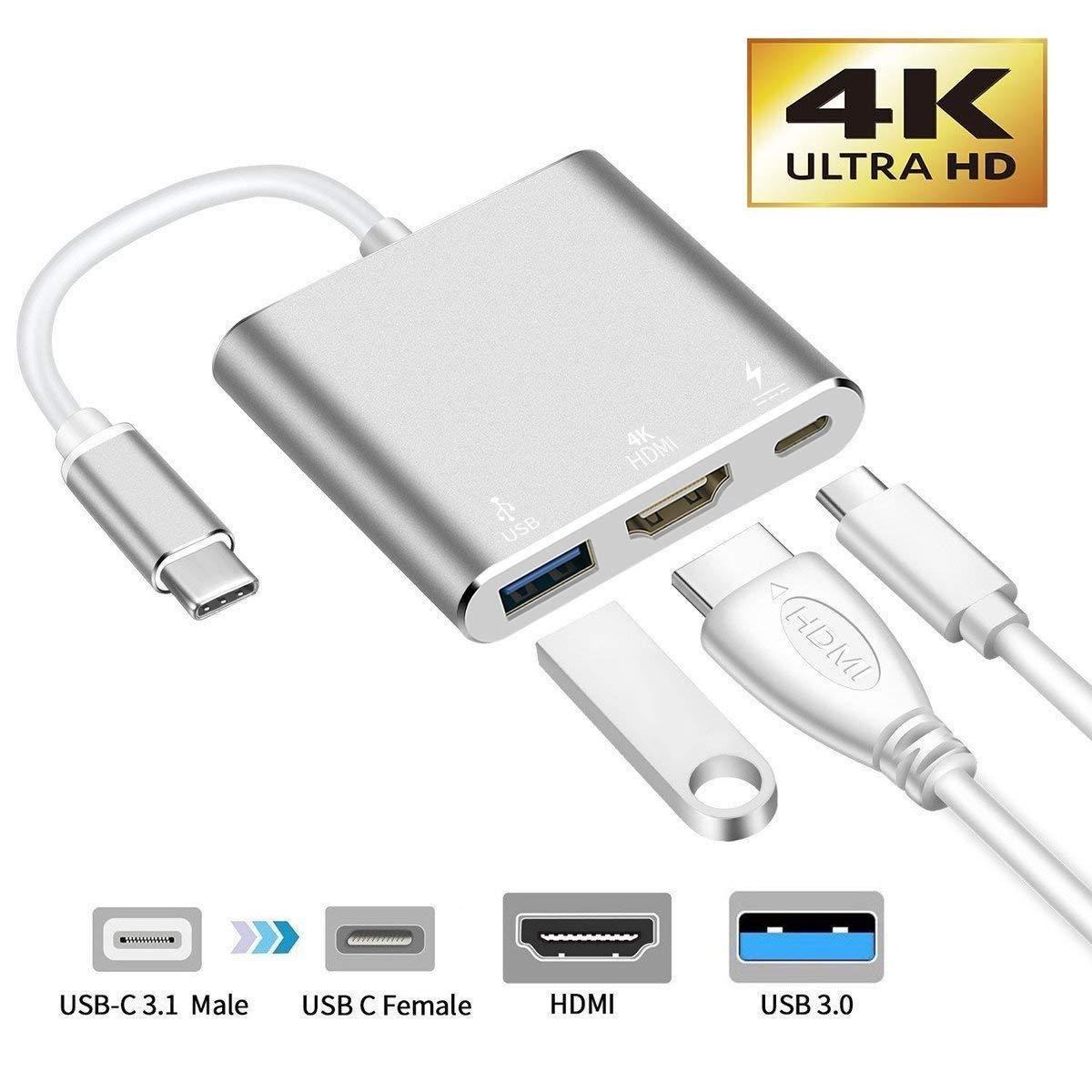 ATC Μετατροπέας USB Type C σε 4K HDMI + USB3.0 + PD (06.005.0054)