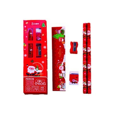 Σετ 2 μολύβια, γόμα, ξύστρα, χάρακας [00001713]