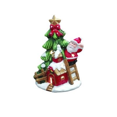 Πήλινο φωτιζόμενο δέντρο 20,5cm [00001844]