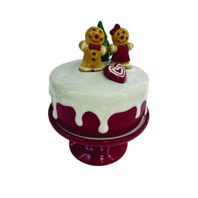 Πιατέλα στρογγυλή με πόδι και καπάκι [00001894]