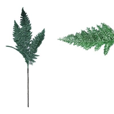 Χριστουγεννιάτικο διακοσμητικό λουλούδι με πούλιες 80cm [00001926]