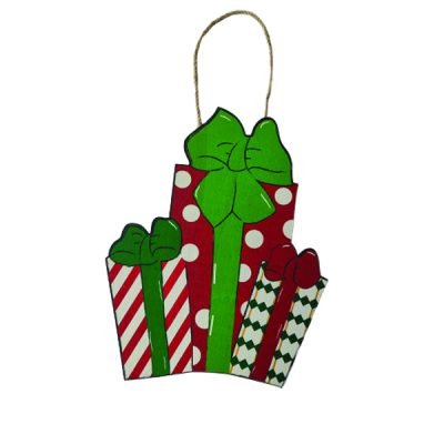 Κρεμαστό Χριστουγεννιάτικο ξύλινο διακοσμητικό 29x 23cm [00001969]