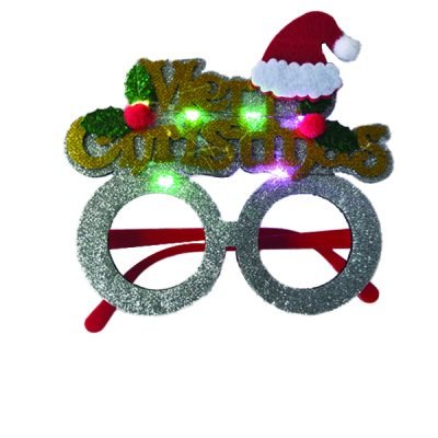 Χριστουγεννιάτικα γυαλιά με λαμπάκια [00001981]
