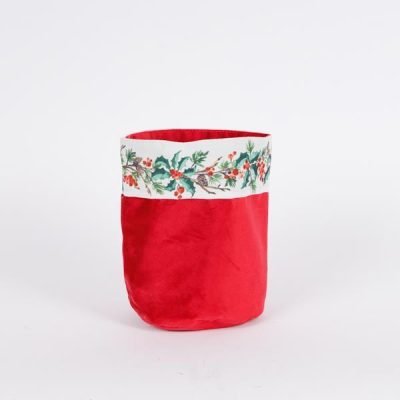 ΚΑΛΑΘΑΚΙ ΜΕ ΓΚΙ, ΚΟΚΚΙΝΟ ΒΕΛΟΥΔΟ, 15x20cm (600-47195)