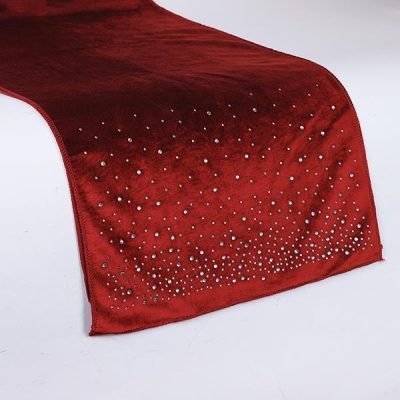 ΡΑΝΕΡ, ΜΠΟΡΝΤΟ ΒΕΛΟΥΔΟ ΜΕ ΜΕ ΣΤΡΑΣ, 40x140cm (600-46727)