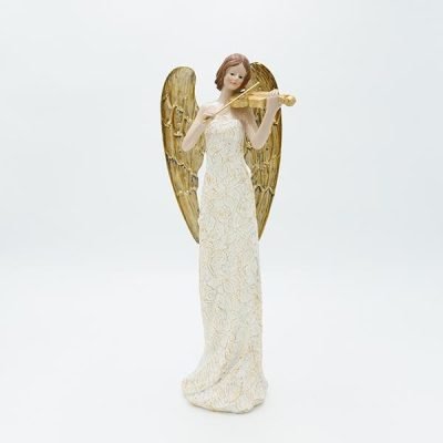 ΑΓΓΕΛΟΣ ΠΟΛΥΡΕΖΙΝ, ΜΕ ΧΡΥΣΑ ΦΤΕΡΑ ΚΑΙ ΒΙΟΛΙ, 12×34.5cm (600-46834)