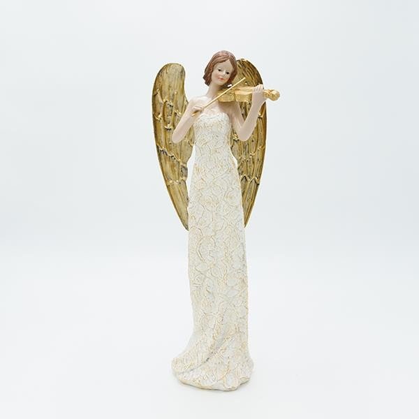 ΑΓΓΕΛΟΣ ΠΟΛΥΡΕΖΙΝ, ΜΕ ΧΡΥΣΑ ΦΤΕΡΑ ΚΑΙ ΒΙΟΛΙ, 12x34.5cm (600-46834)