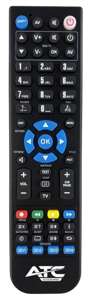 ATC PRIME Προγραμματιζόμενο Τηλεχειριστήριο 4 σε 1 Universal (03.005.0228)