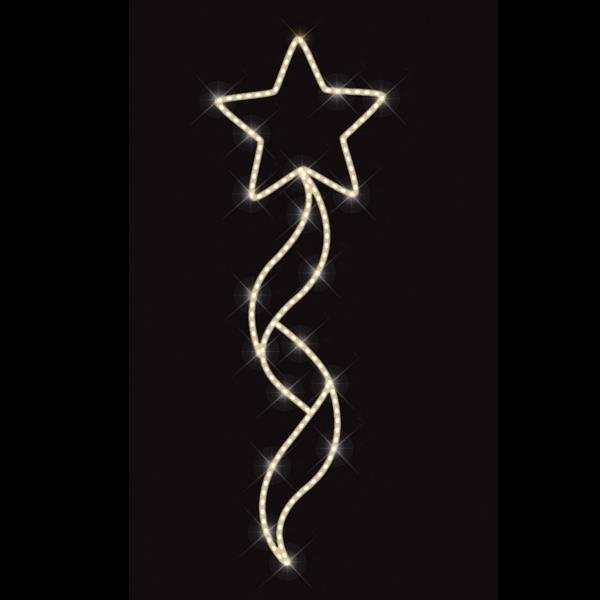 ΕΠΑΓΓΕΛΜΑΤΙΚΟ ΣΧΕΔΙΟ, ΕΠΙΣΤΗΛΙΟ, ΑΣΤΕΡΙ, ΘΕΡΜΗ ΛΕΥΚΗ LED ΦΩΤΟΣΩΛΗΝΑ, 150x50cm, IP65 (600-23411)