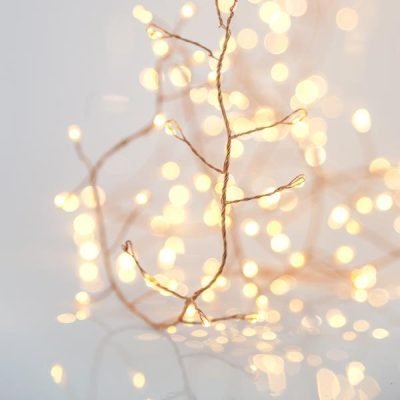 CLUSTER 5m, 300 MINI LED, ΜΕΤΑΣΧΗΜΑΤΙΣΤΗ, ΜΠΡΟΝΖΕ ΧΑΛΚΙΝΟ ΚΑΛΩΔΙΟ, ΘΕΡΜΟ ΛΕΥΚΟ LED, ΠΡΟΕΚΤΑΣΗ ΠΑΡΟΧΗΣ 5m, ΙΡ44 (600-11716)