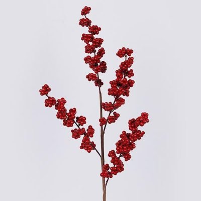 ΚΛΑΔΙ ΜΕ ΜΙΚΡΑ ΚΟΚΚΙΝΑ BERRIES, 55cm (600-46702)