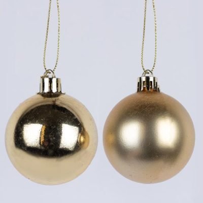 ΜΠΑΛΑ ΠΛΑΣΤΙΚΗ, ΧΡΥΣΗ, ΓΥΑΛΙΣΤΕΡΗ ΚΑΙ ΜΑΤ, ΣΕΤ 6ΤΜΧ, 8cm (TOP 120) (600-46531)