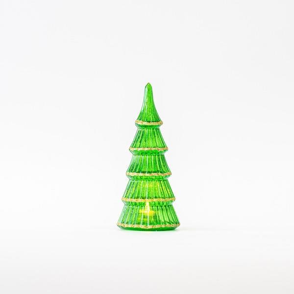 ΓΥΑΛΙΝΟ ΔΕΝΤΡΑΚΙ, ΠΡΑΣΙΝΟ, ΦΩΤΙΖΟΜΕΝΟ, 8,5x20,5cm (600-45750)