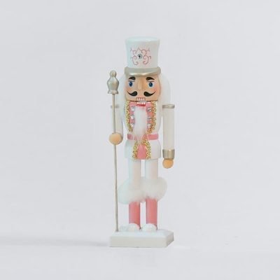 ΚΑΡΥΟΘΡΑΥΣΤΗΣ, ΠΛΑΣΤΙΚΟΣ, ΛΕΥΚΟ ΜΕ ΡΟΖ, 25,5cm (600-46458)