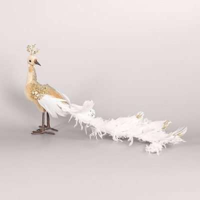 ΒΕΛΟΥΔΙΝΟ ΠΑΓΩΝΙ, ΜΟΚΑ, ΜΕ ΛΕΥΚΑ ΠΟΥΠΟΥΛΑ, ΜΕ ΧΡΥΣΟ GLITTER, 35x19cm (600-44702)