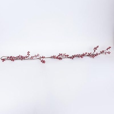 ΚΛΑΔΑ ΜΕ ΚΟΚΚΙΝΑ ΧΙΟΝΙΣΜΕΝΑ BERRIES, 166cm (600-46138)