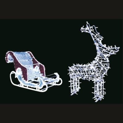 ΕΠΑΓΓΕΛΜΑΤΙΚΟ ΣΧΕΔΙΟ, ΕΛΚΗΘΡΟ 3D, ΛΕΥΚΗ LED ΦΩΤΟΣΩΛΗΝΑ, 80x135x50cm, IP65 (600-23403)