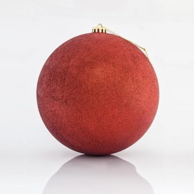 ΜΠΑΛΑ ΠΛΑΣΤΙΚΗ, ΚΟΚΚΙΝΗ ΜΕ GLITTER, ΣΕΤ 2ΤΜΧ, 20cm (600-42621)