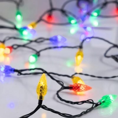 ΣΕΙΡΑ, 100 LED 5mm, ΧΡΩΜΑΤΙΣΤΑ ΔΙΑΜΑΝΤΙΑ 3cm, 31V ΜΕΤΑΣΧΗΜΑΤΙΣΤΗ, ΣΤΑΘΕΡΟ, ΠΡΑΣΙΝΟ PVC ΚΑΛΩΔΙΟ, ΧΡΩΜΑΤΙΣΤΟ LED ΑΝΑ 10cm, ΠΡΟΕΚΤΑΣΗ ΠΑΡΟΧΗΣ 3m, IP44 (600-03921)