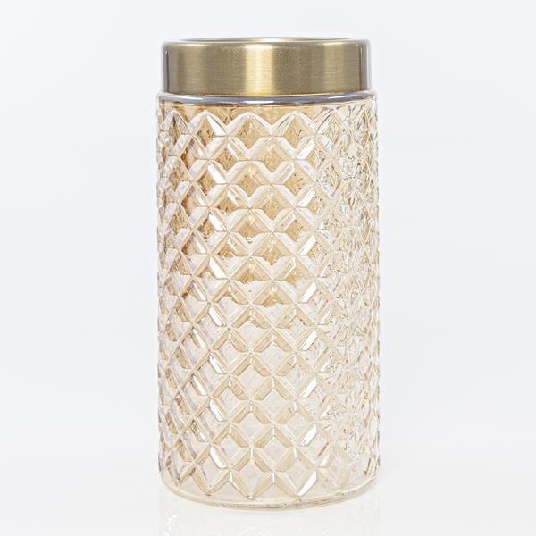 ΒΑΖΑΚΙ ΓΥΑΛΙΝΟ, ΑΠΑΛΟ ΧΡΥΣΟ, 10x11x22cm (600-41210)