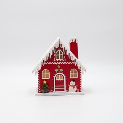 ΧΑΡΤΙΝΟ ΣΠΙΤΑΚΙ, ΚΟΚΚΙΝΟ, ΦΩΤΙΖΟΜΕΝΟ, 13x9x15cm (600-47748)