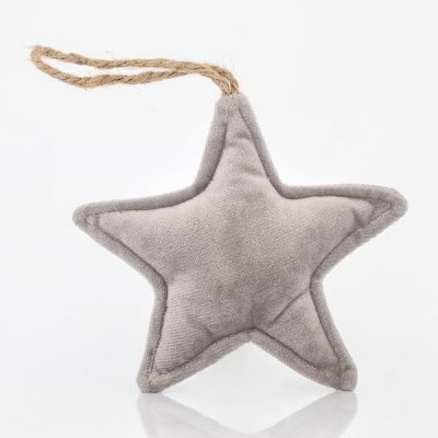 ΑΣΤΕΡΙ ΒΕΛΟΥΔΙΝΟ, ΓΚΡI, 10×2,5x28cm (600-43781)