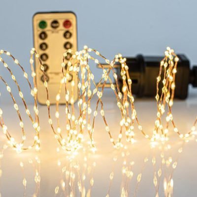 ΣΕΙΡΑ, 300 MINI LED, ΜΕΤΑΣΧΗΜΑΤΙΣΤΗ, ΣΤΑΘΕΡΟ, ΤΗΛΕΧΕΙΡΙΣΤΗΡΙΟ (ON/OFF, TIMER, DIMMER), ΜΠΡΟΝΖΕ ΧΑΛΚΙΝΟ ΚΑΛΩΔΙΟ, ΘΕΡΜΟ ΛΕΥΚΟ LED ANA 1.5cm, ΠΡΟΕΚΤΑΣΗ ΠΑΡΟΧΗΣ 3m, ΙΡ44 (600-11735)